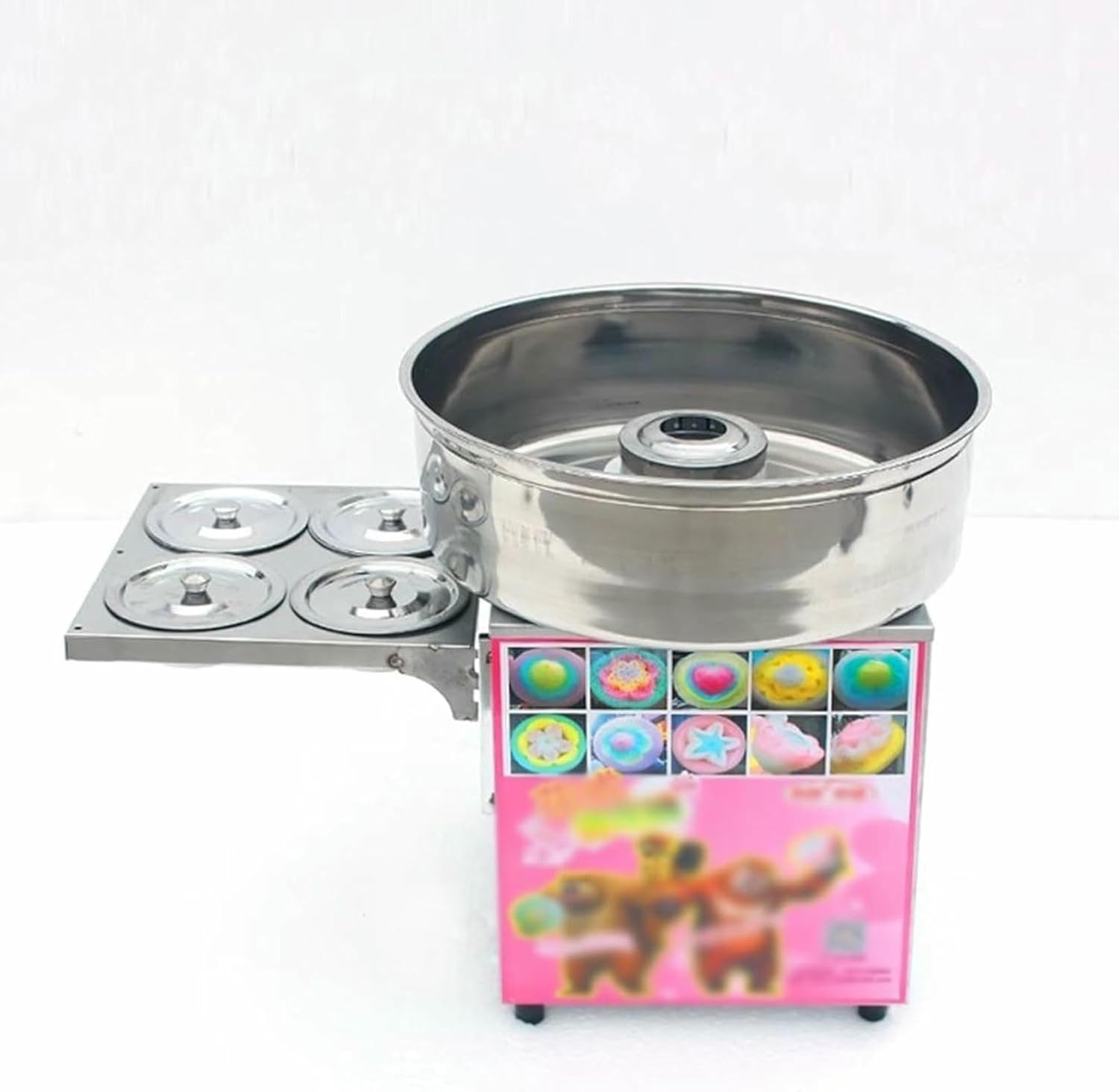 Cotton Candy Machine Commercial Stainless Steel Cotton Candy Machine Electric Gas Cotton Candy Machine for Stand Mounted,Electric Heated Marshmallow Machine