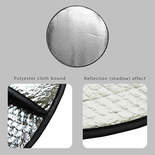 Miniatura 3 de Cubierta de parasol para volante, cubierta de enfriamiento para volante, cubierta de volante de aluminio anticalor, protector solar para volante,