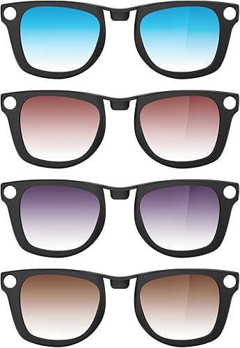 BonFook HiBloks Transitions/Gradient Polarized Matte/Shiny Clip-On Lenses for RayBan Gen 1&2 Meta Wayfarer(RW4006/4008/4012)