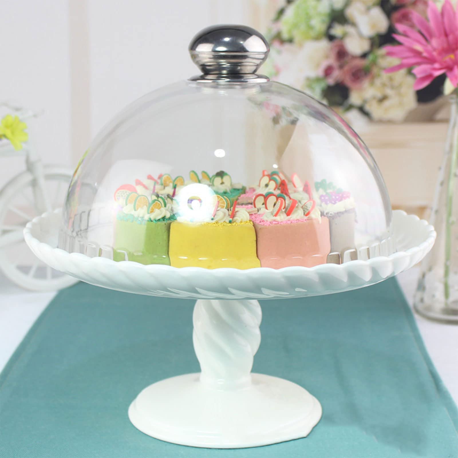 Cubierta de alimentos a prueba de polvo, regalo fresco para amantes de la repostería, herramienta de cocina, fácil de usar