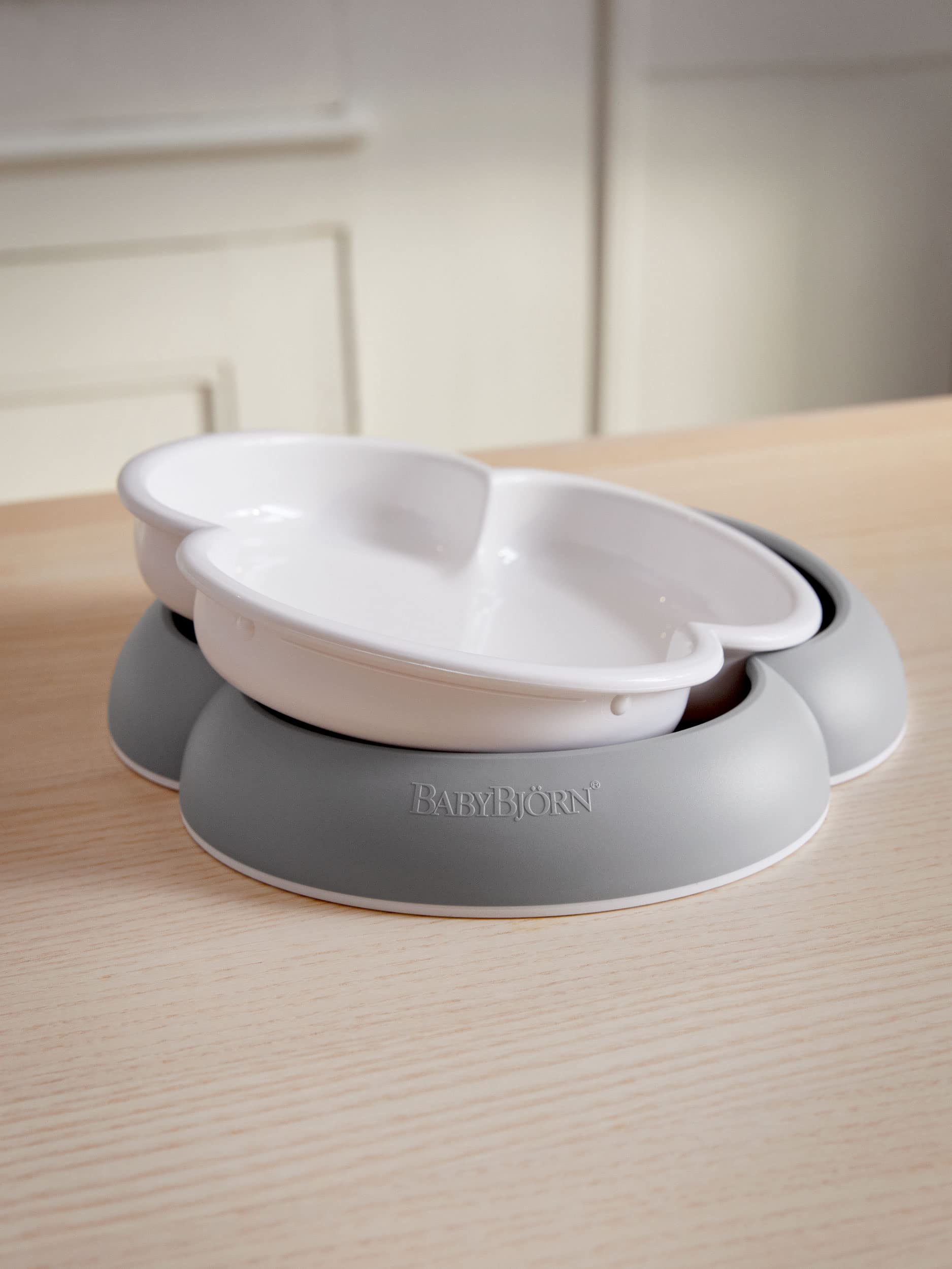 BabyBjörn Coffret Repas Bébé, lot de 5, Gris