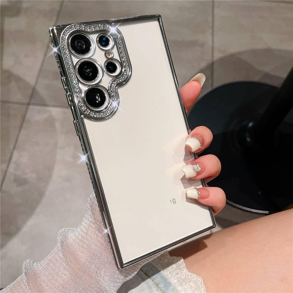 Coque pailletée Samsung S23 Ultra transparente pour soirée - 7