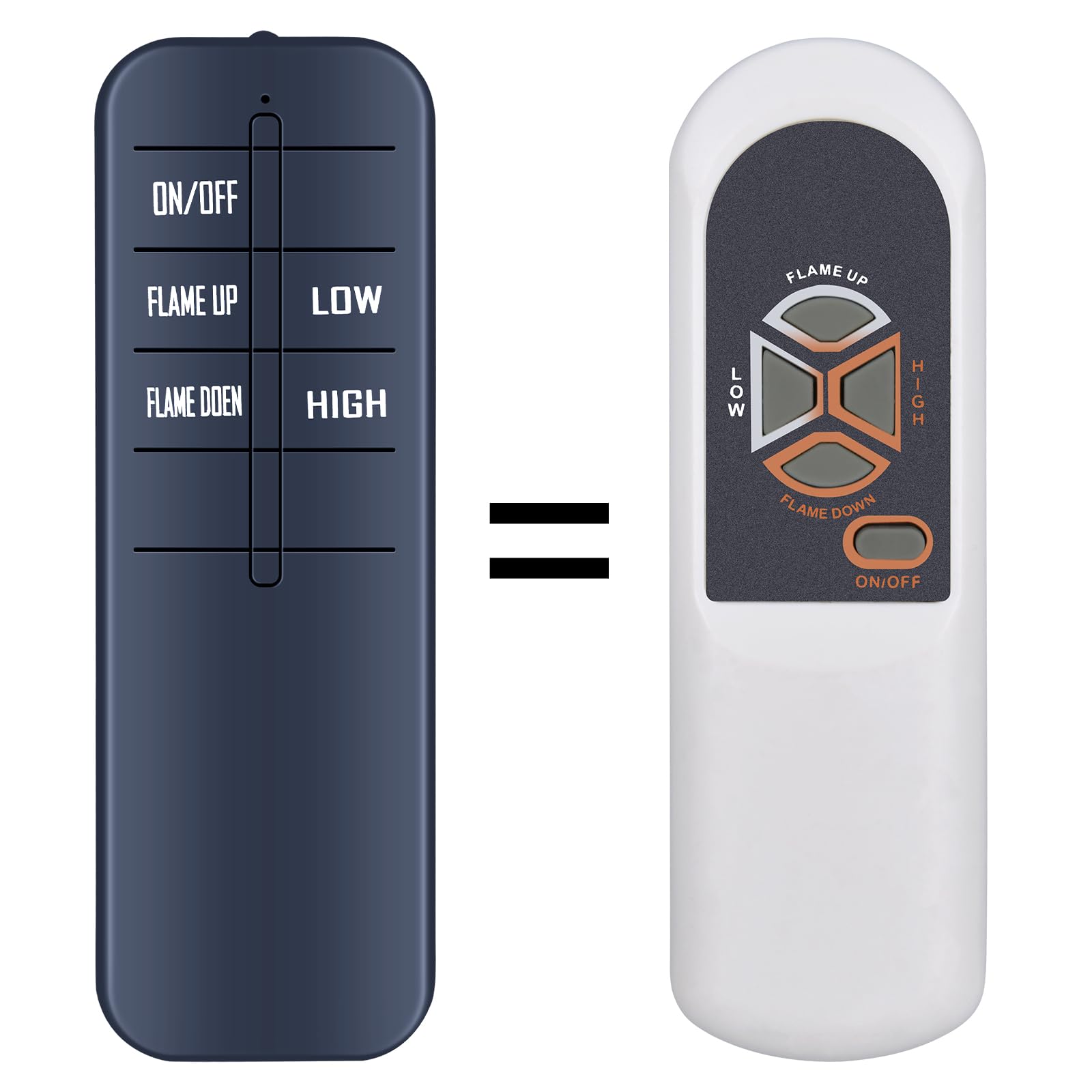 New Replacement Remote Control 30000032 Compatible with Heat Surge Electric Fireplace Real Flame Heater X3, W5, X5, X5A, X5B, X5C, X23A, M5, M6 (Except for The 2007 Models