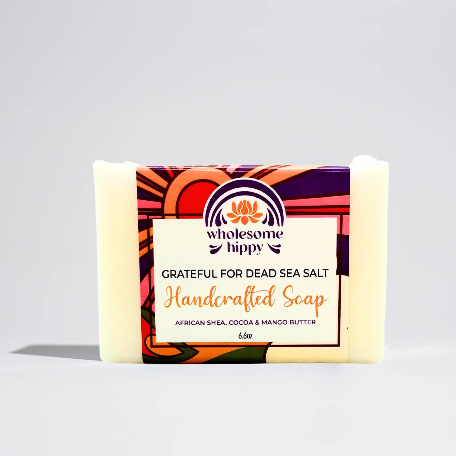 Wholesome Hippy Grateful For Dead Sea Salt Handmade Soap Bar