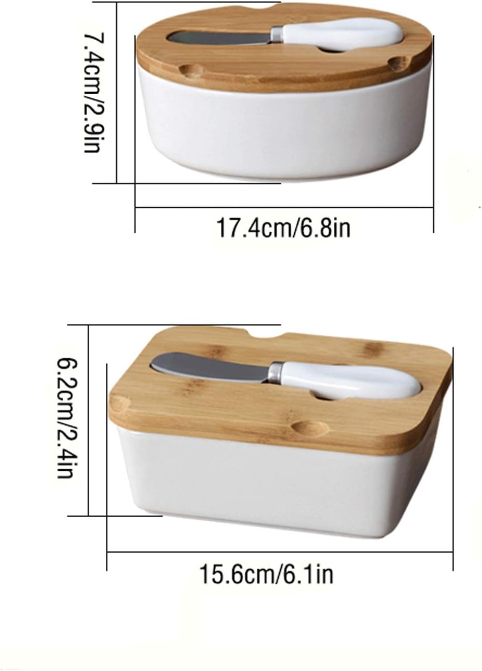 butter dishes Butter Dish with Lid the Butter Knife Is ed with Grooves Used to Place the Butter Knife It Is a Beautiful Gift for Friends and Family Butter Holder (Color : A) (B)