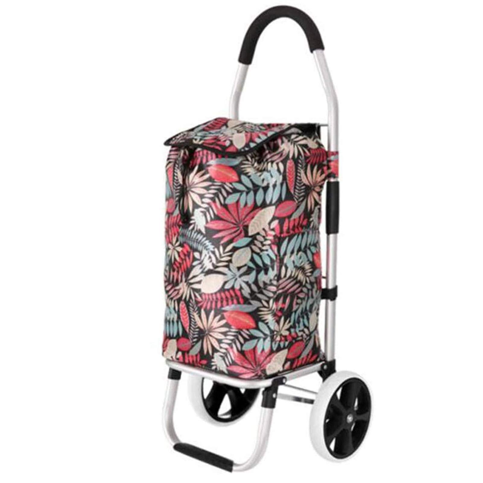 HHTD Trolley,Shopping Groceries Foldable Shopping Cart (Color : Multi-colored)