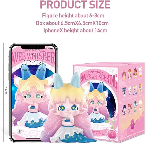 Miniatura 6 de POP MART Zoe Flower Whispering Zodiac Series - Caja exclusiva de figuras de acción, caja de juguetes a granel, juguete de arte popular