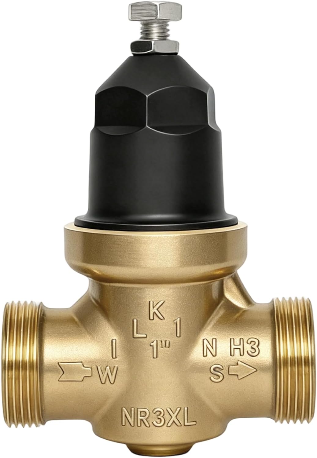 1" NR3XLDU Pressure Reducing Valve, Double Union FNPT Connection, for Home & Commercial Use