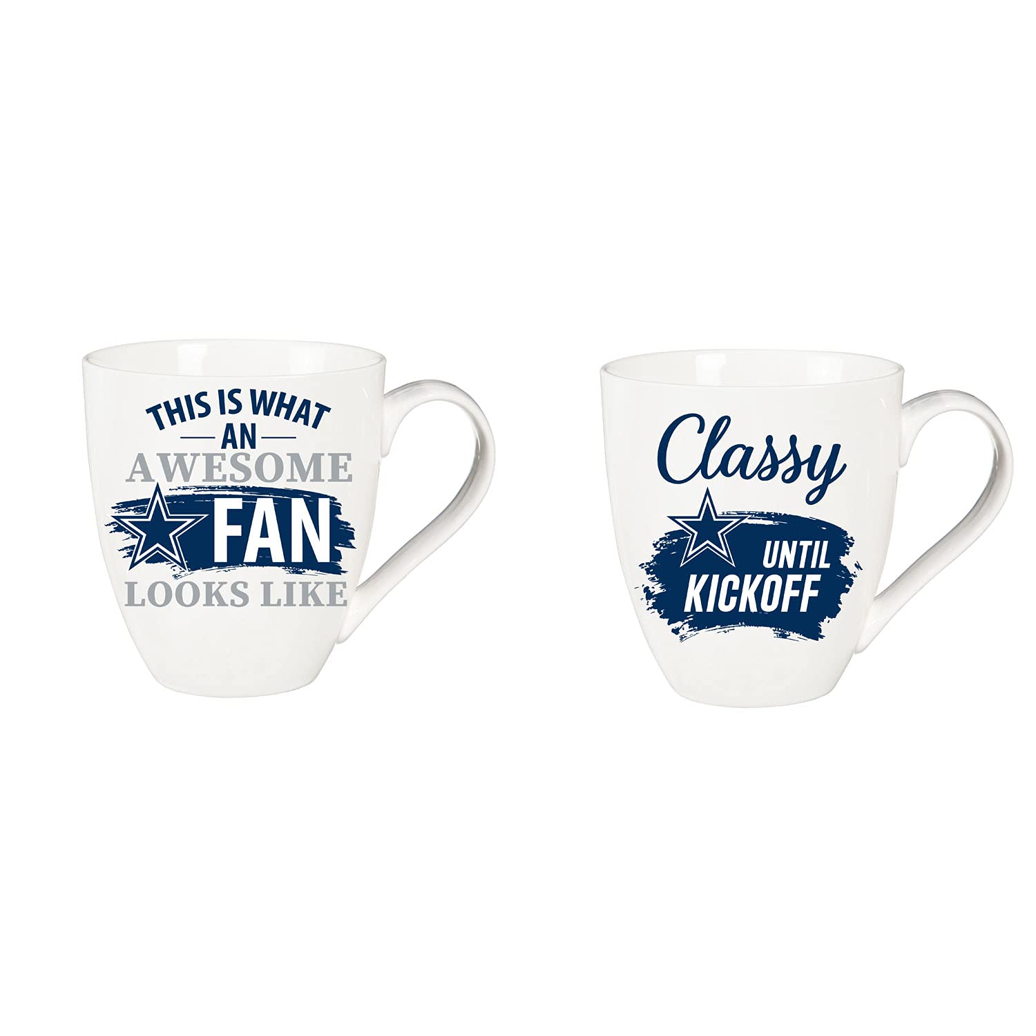 Amazon.com: Team Sports America Dallas Cowboys, Ceramic Cup O'Java 17oz Gift  Set : Sports & Outdoors