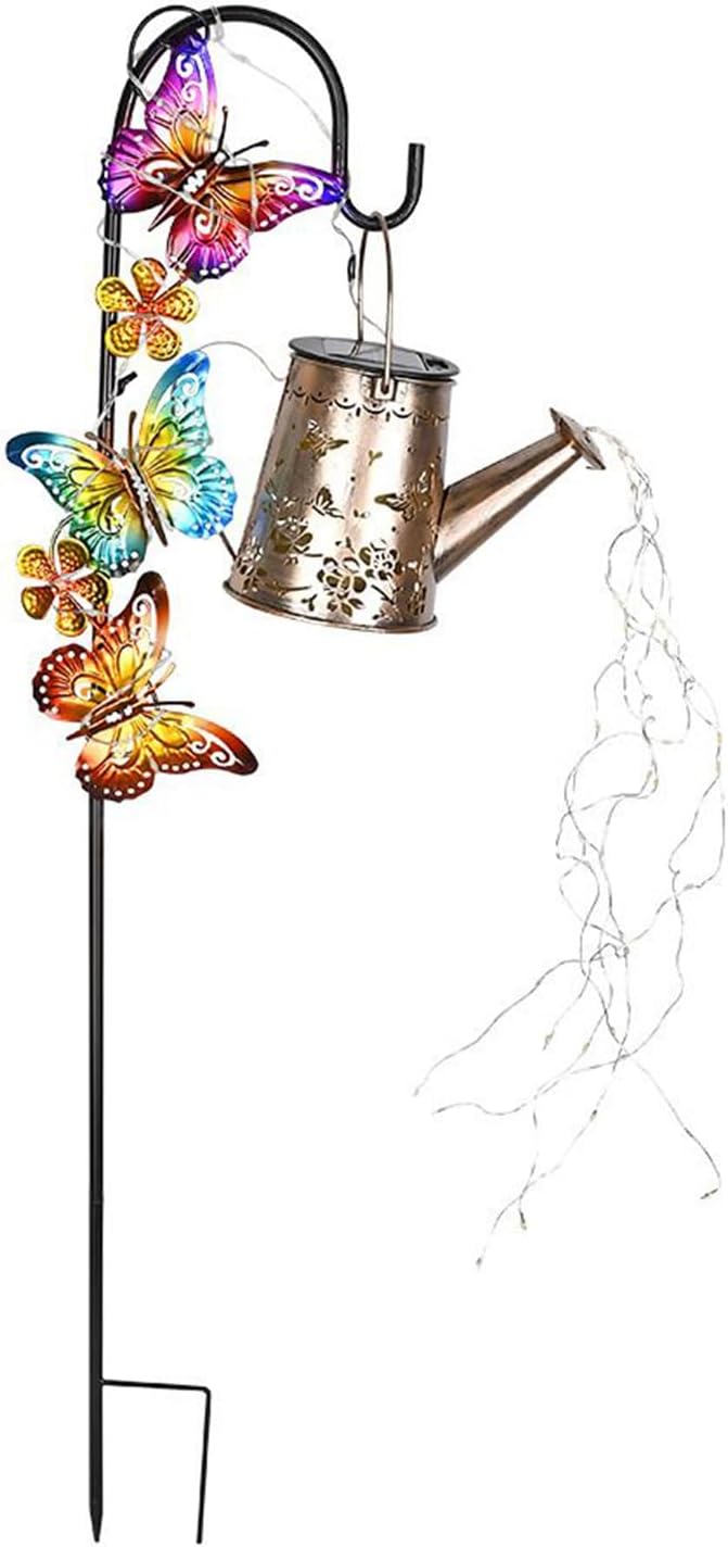 Solar Garden Lights - LED Watering Can Shape Landscape Lantern | Solar Garden Watering Can Lights | for Yard Patio Porch Lawn Backyard House Effortless Charm Functionality Artistic Touch