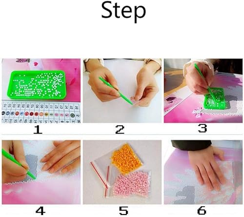 Miniatura 7 de Pintura de diamantes de imitación PigBoss 5D DIY por números, pintura religiosa para decoración del hogar, regalo (31.5 x 11.8 pulgadas)