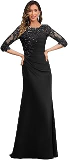 Chiffon Sequin Lace Mother of The Bride Dresses for Women A Line Prom Dresses Evening Formal Gown
