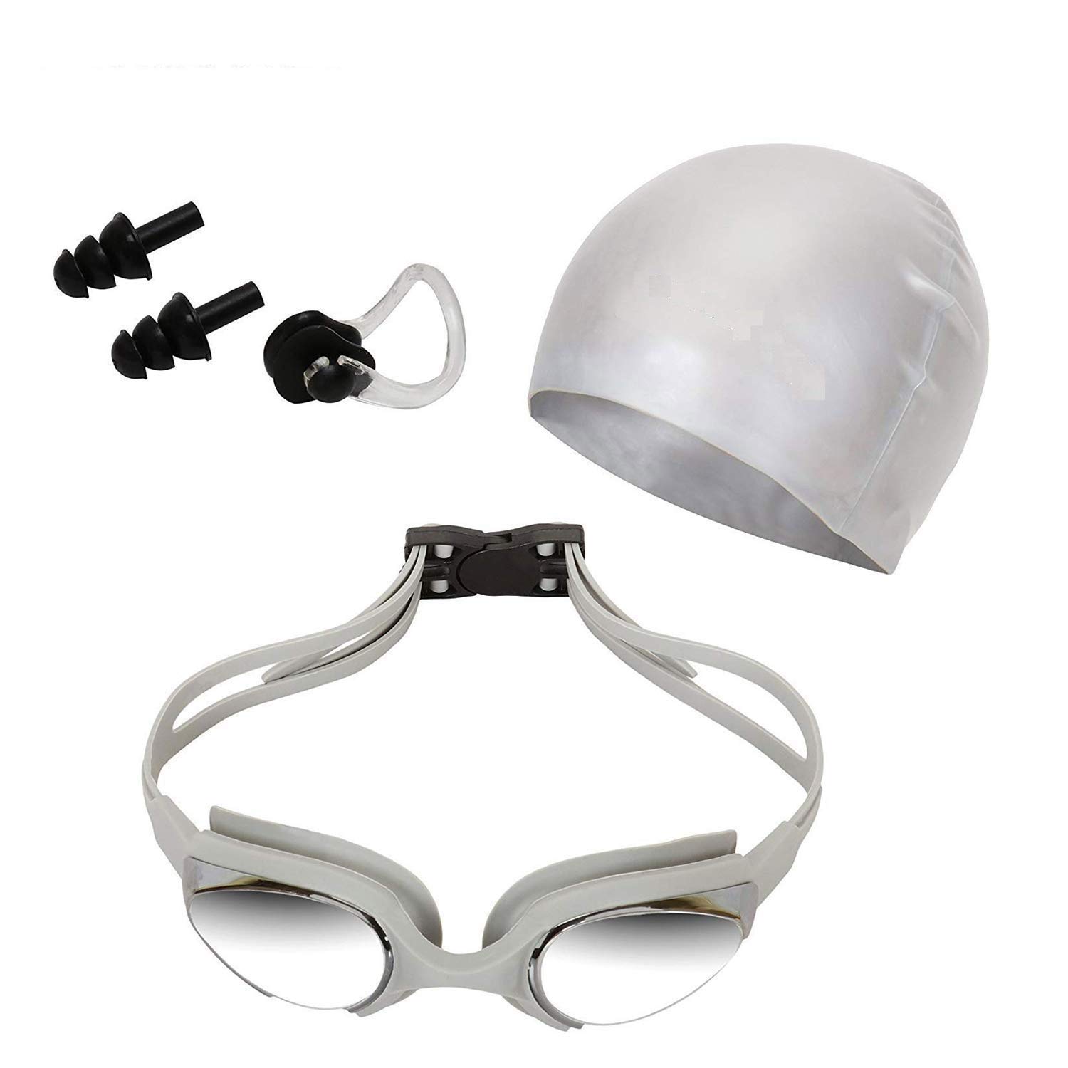Mishrit Swimming Kit Set With Cap, Google, Ear Plug & Nose Clip Swimming Kit. (B08Y91RCYH) Amazon Price History, Amazon Price Tracker
