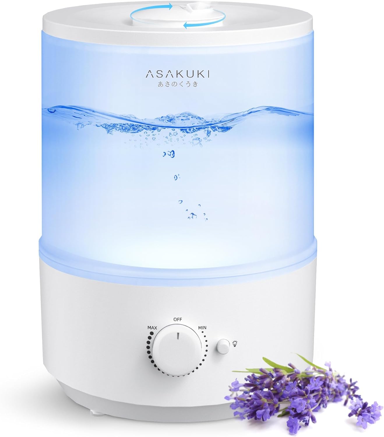 ASAKUKI Humidifiers for Bedroom, 3L Top Fill Cool Mist Humidifiers for Baby Nursery & Plants, 3-IN-1 Quiet Air Humidifier, Oil Diffuser & Night Light for Large Room Home, Auto Shut-off, BPA-Free, 30H (B0CPKZK43D) Amazon Price History, Amazon Price Tracker