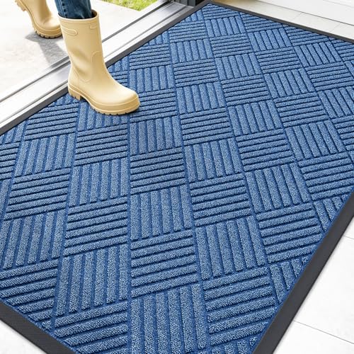 Image of OLANLY Front Door Mat Outside Entrance 47x32, Waterproof Heavy-Duty Doormat