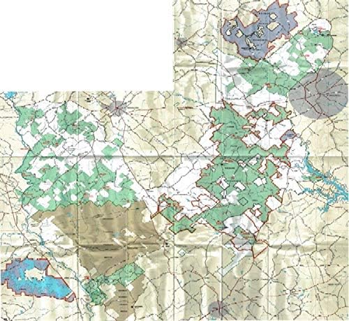 Oconee National Forest Map Oconee National Forest Map - Waterproof : Us National Forest Service:  Sports & Outdoors