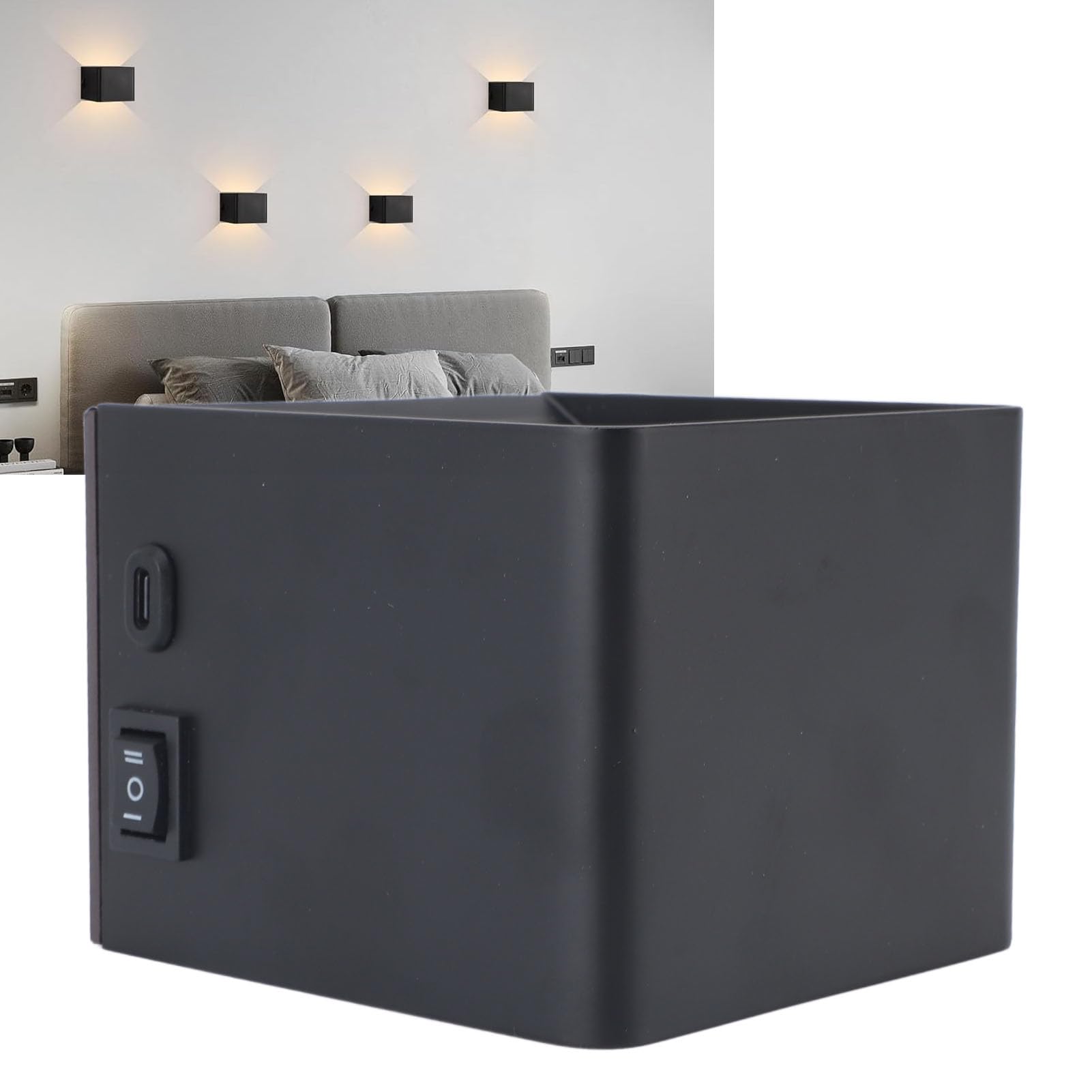 Luce Notturna con Sensore di Movimento, Rilevamento del Movimento su e giù 3 modalità Luminosità Regolabile Lampada da Parete Magnetica con Luce Notturna con Base Magnetica USB per Camera da