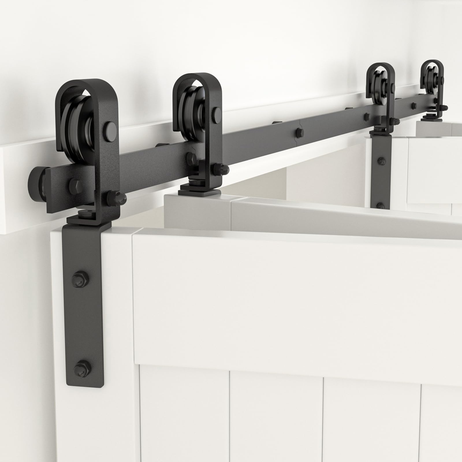 Amazon.com: CCJH 5FT/60'' Bi-Folding Barn Door Hardware Sliding