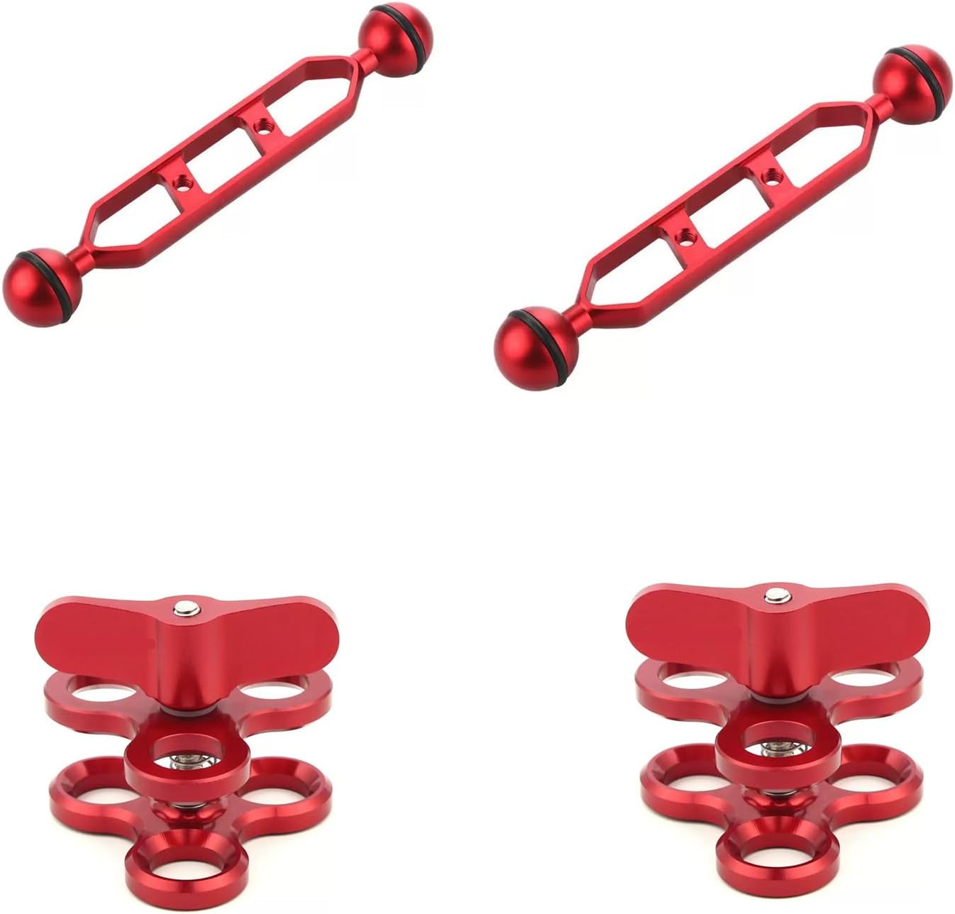 MN-X4 Underwater Shooting Stand Accessory Multi-Functional kit Expansion Connector Handheld Camera for deep-Water Video Recording with Fill Light (MN-X4)