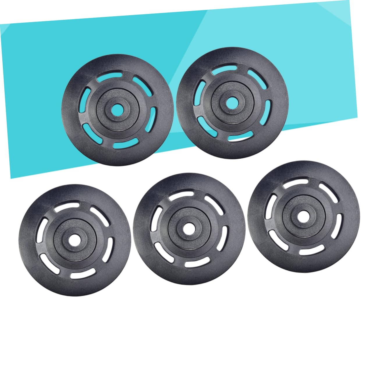 INOOMP Carrucola di Ricambio per Attrezzi Fitness 5 Pezzi Ø90mm