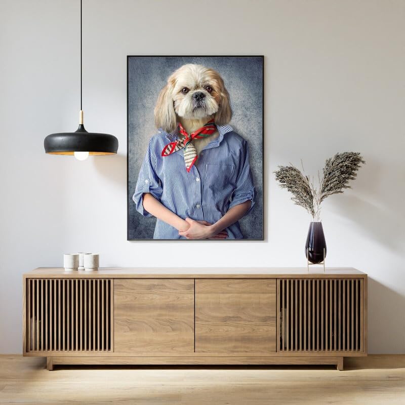 Vintage Dog Wall Art : donnez de l'inspiration à votre bureau avec cette toile