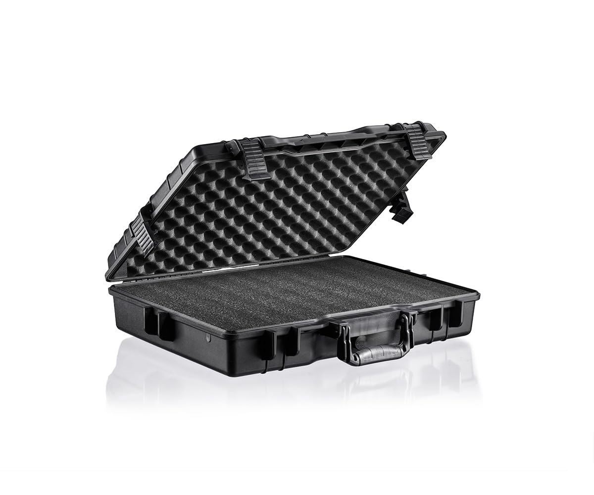 Apollo Case 5020 - Funda protectora de plástico duradero para equipos, absorbe los golpes con diseño delgado, antiarañazos y ligera, interior personalizable, Black, Minimalista, plástico