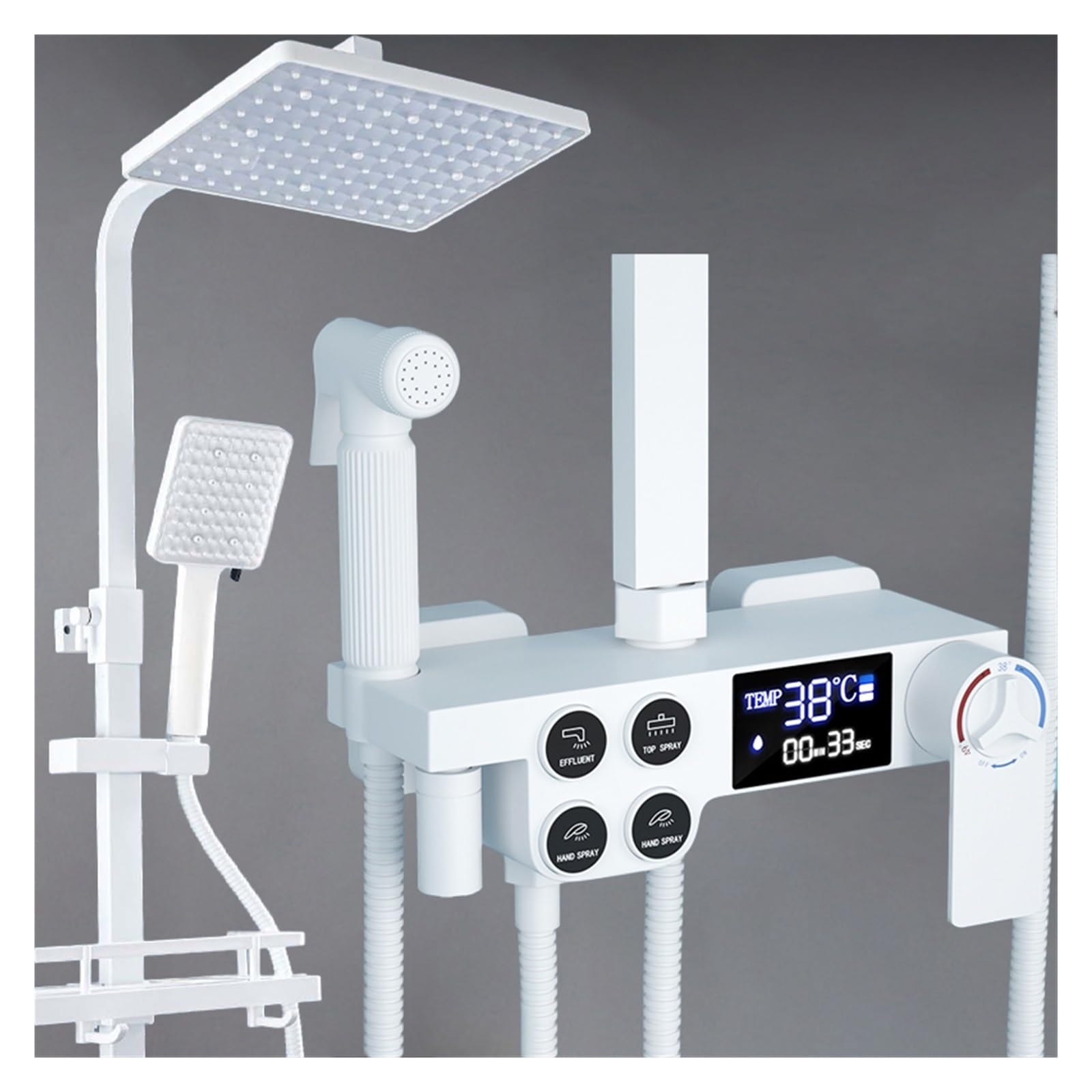 Ensemble de douche numérique thermostatique pour un contrôle parfait de l'eau