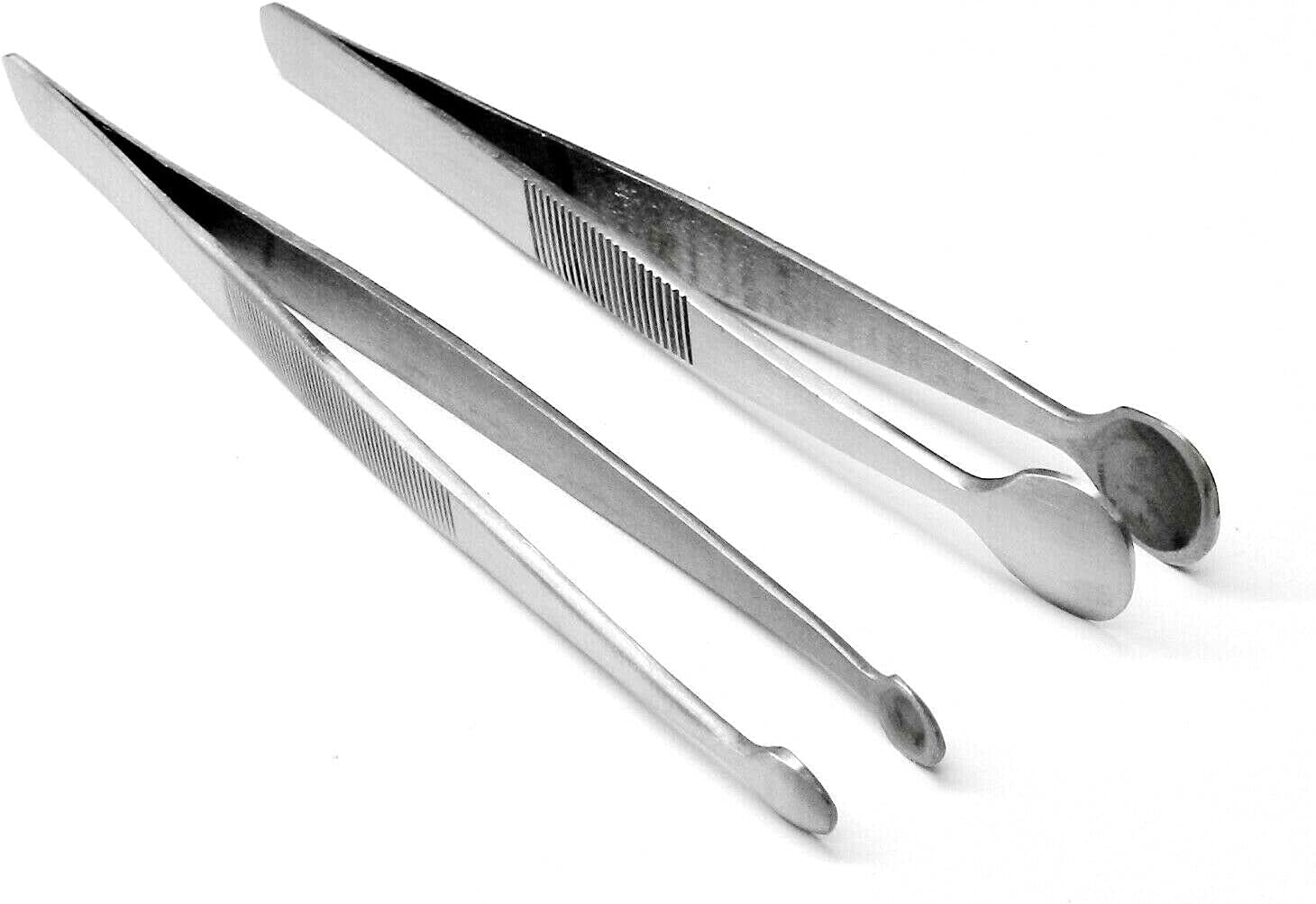 Set of 2 Tweezers Bead & Pearl Holding Tips Hollow Round Shape Jewelry Crafts