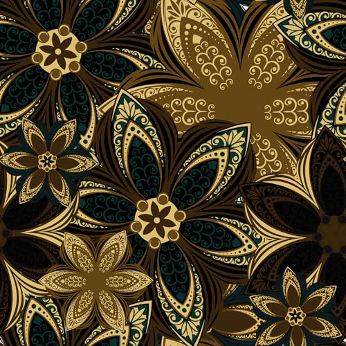Boho Moroccan Floral Peel and Stick Wallpaper 17.5