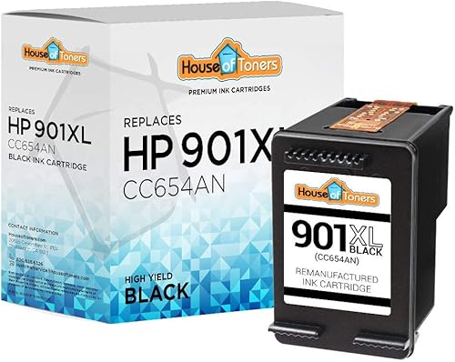 HouseofToners Cartuchos de tinta re fabricados de repuesto para HP 901 901XL, Negro XG