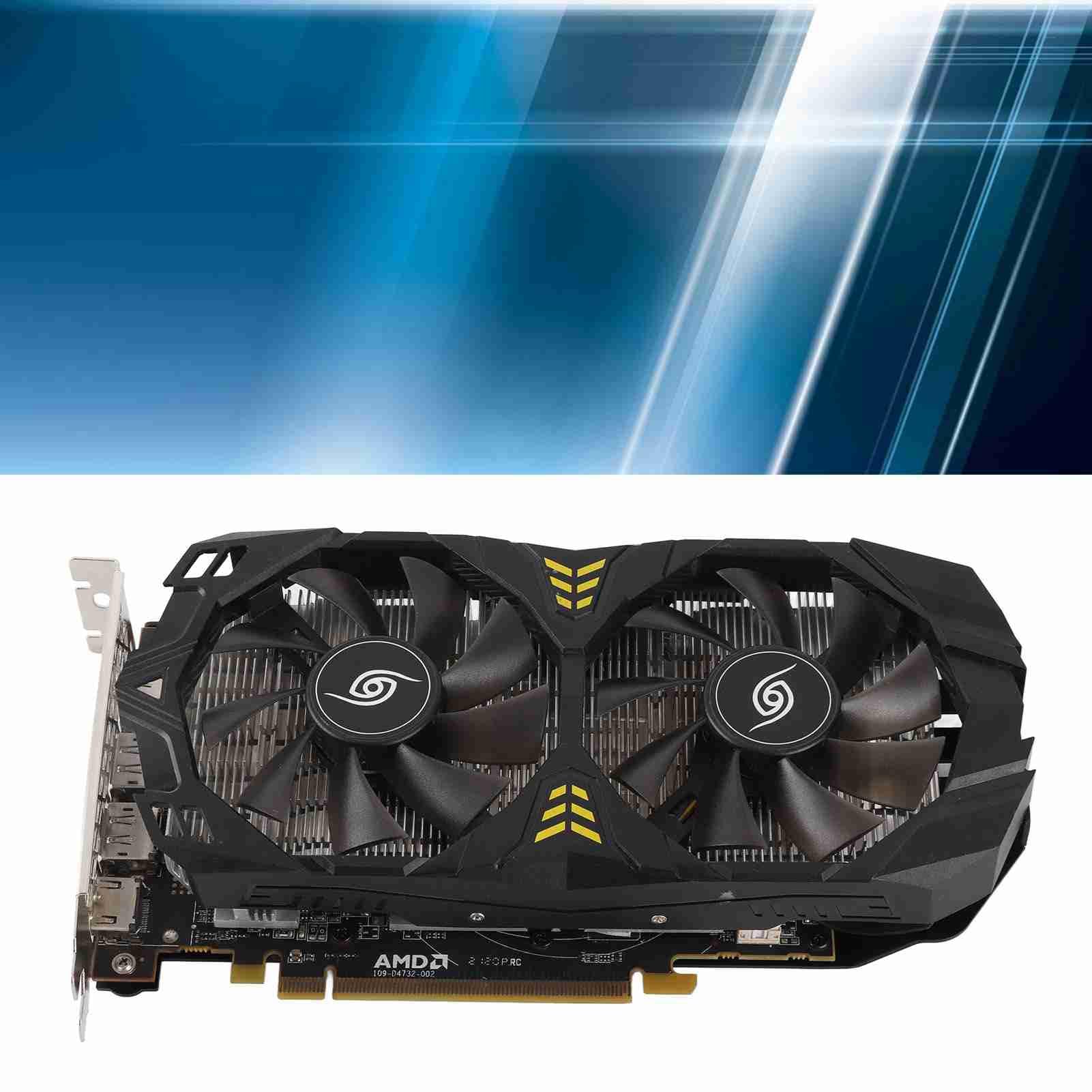 Scheda Grafica 8G GDDR5 1244 MHz - Doppia Ventola, 256 Bit, 3 Uscite, PCIe 2.0 per PC da Gioco