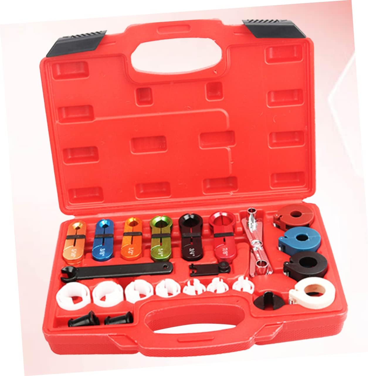 Unomor 22pcs Line Quick Disconnect Tool Set Automotive Air Conditioning Line Disconnect Kit Red for Design for Use