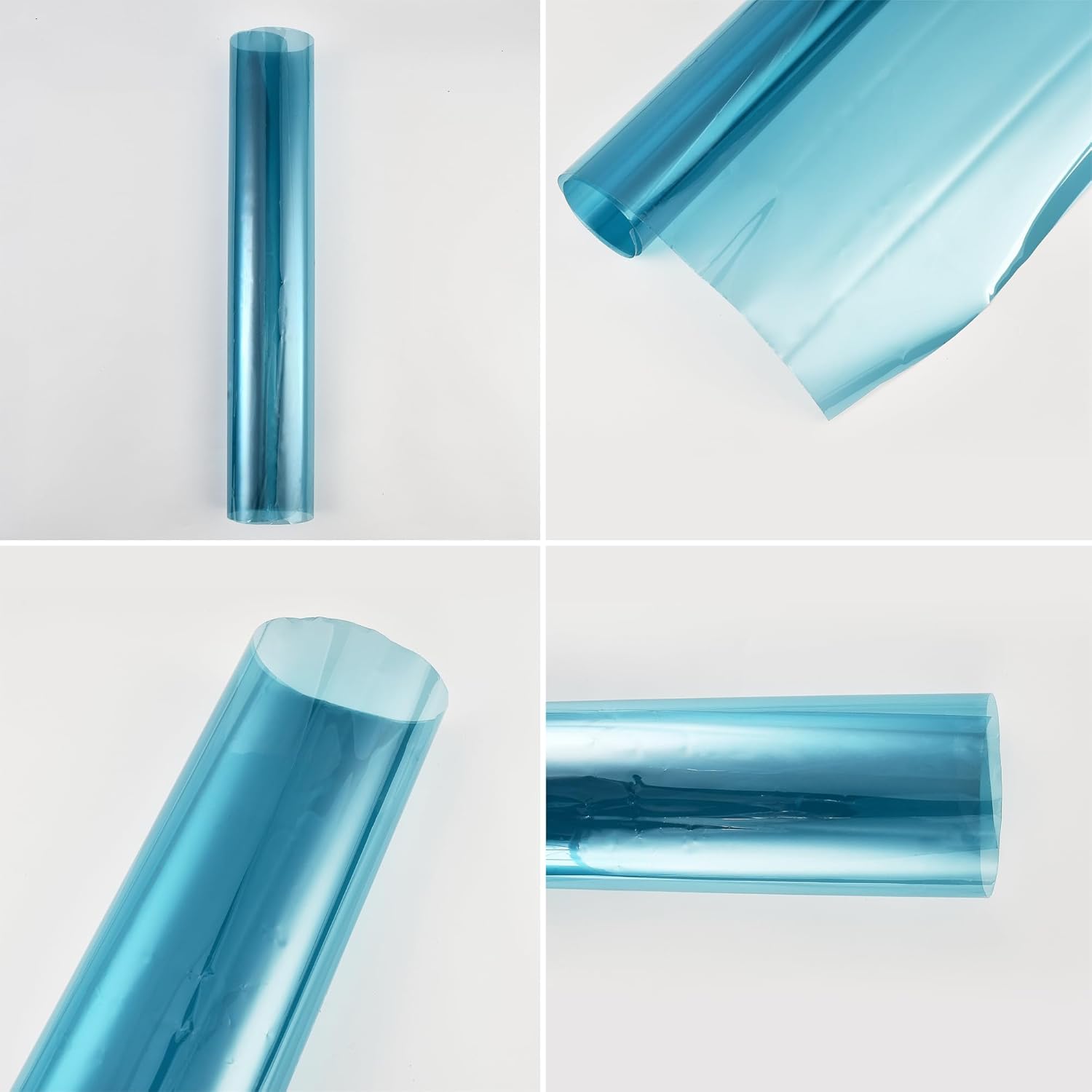 Blue Car Window Tint Film 68.6% VLT Car Windshield Tint Car Sun Shade Tint Automotive Solar Protection Film, 39.37" x 118.11"