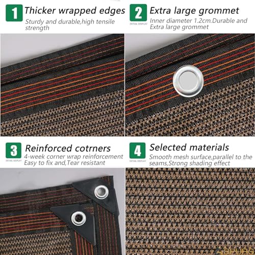 LXBche Shade Netting Sun Shade Sail Vegetable Greenhouse 90-95% Sun Shade Cloth Sun Block Car Cover Pet Cover for Outdoor Facility & Activities Garden Flower Plant Greenhouse Shading (Size : 9x9m)