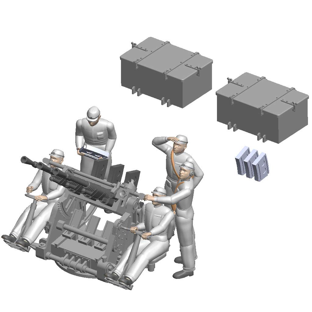 Amazon | 1/72 IJN 96式25mm三連装機銃＆兵員セット | プラモデル 通販