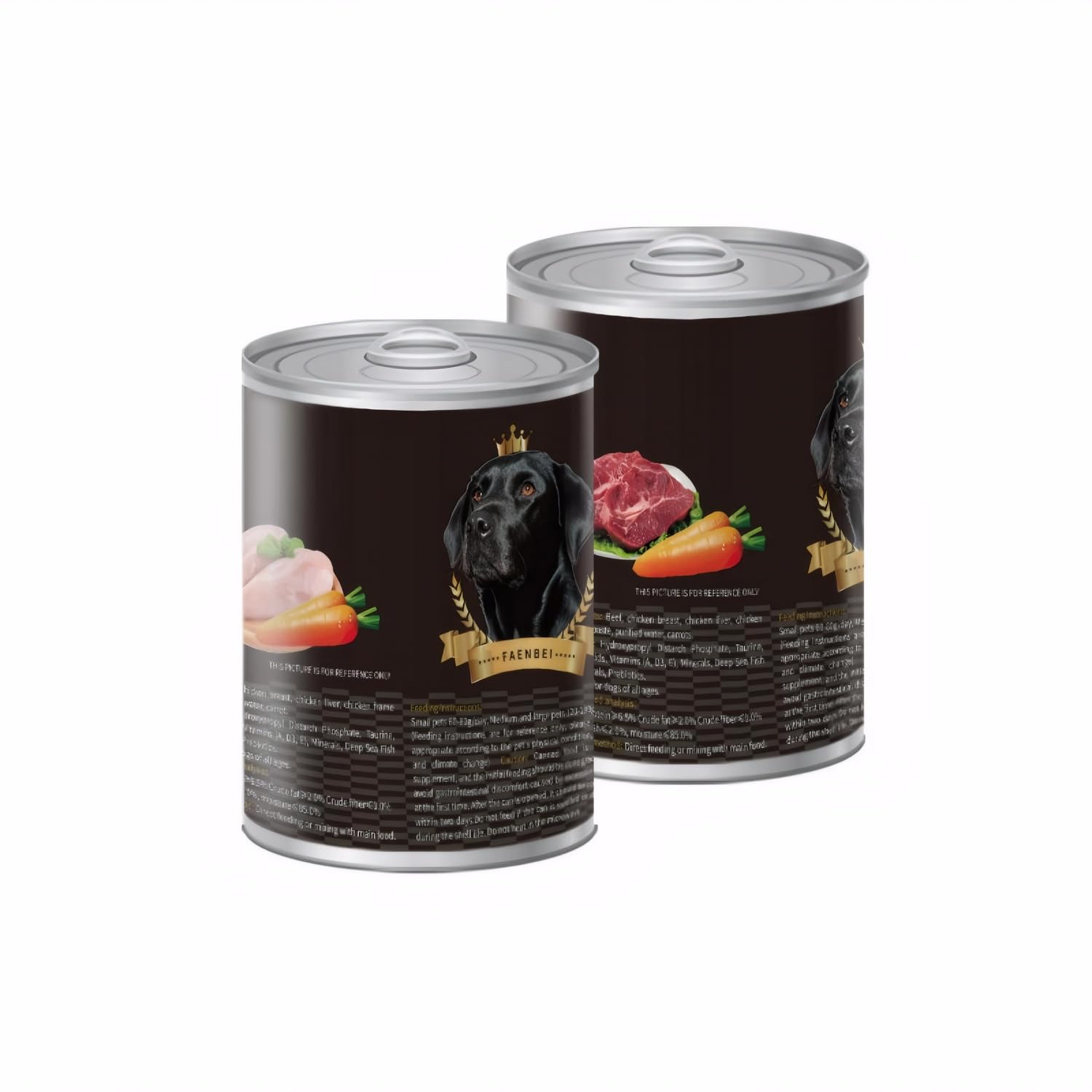 SKY-TOUCH Wet Dog Food : Soft Wet Dog Food Can High-Protein Dog Food Meat Purée for All Life Stages Perfect for Puppies, Seniors & Recovery (Pack of 2, Beef)