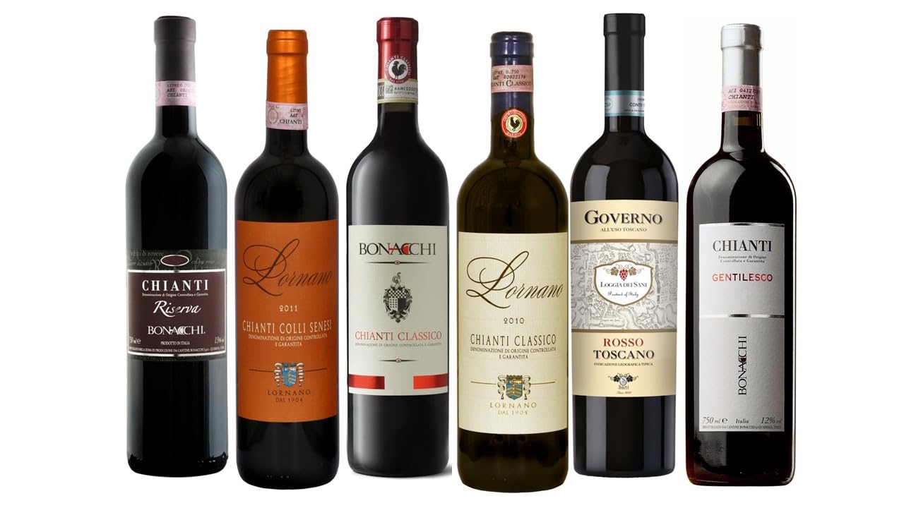 The Wine Guys Weingenuss Toskana-Chianti, (6 x 0.75 l)