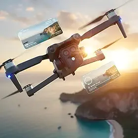 Drone Dobrável com Câmera 4K HD WiFi, Motor Brushless, Controle Remoto e App, Altitude Hold, Retorno Automático, Seguimento Inteligente, Ideal para Iniciantes