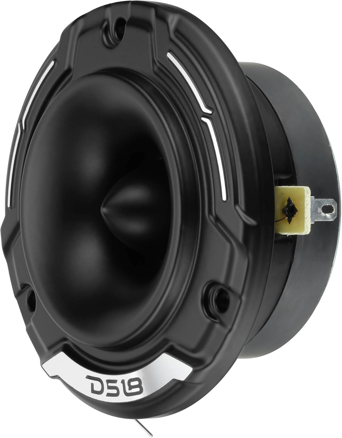 DS18 PRO‑TWZ1S 3.8" Shallow‑Mount Super Bullet Compression Tweeter – 1" Aluminum Voice Coil, 100W RMS 4‑Ohm, 105dB - Pair