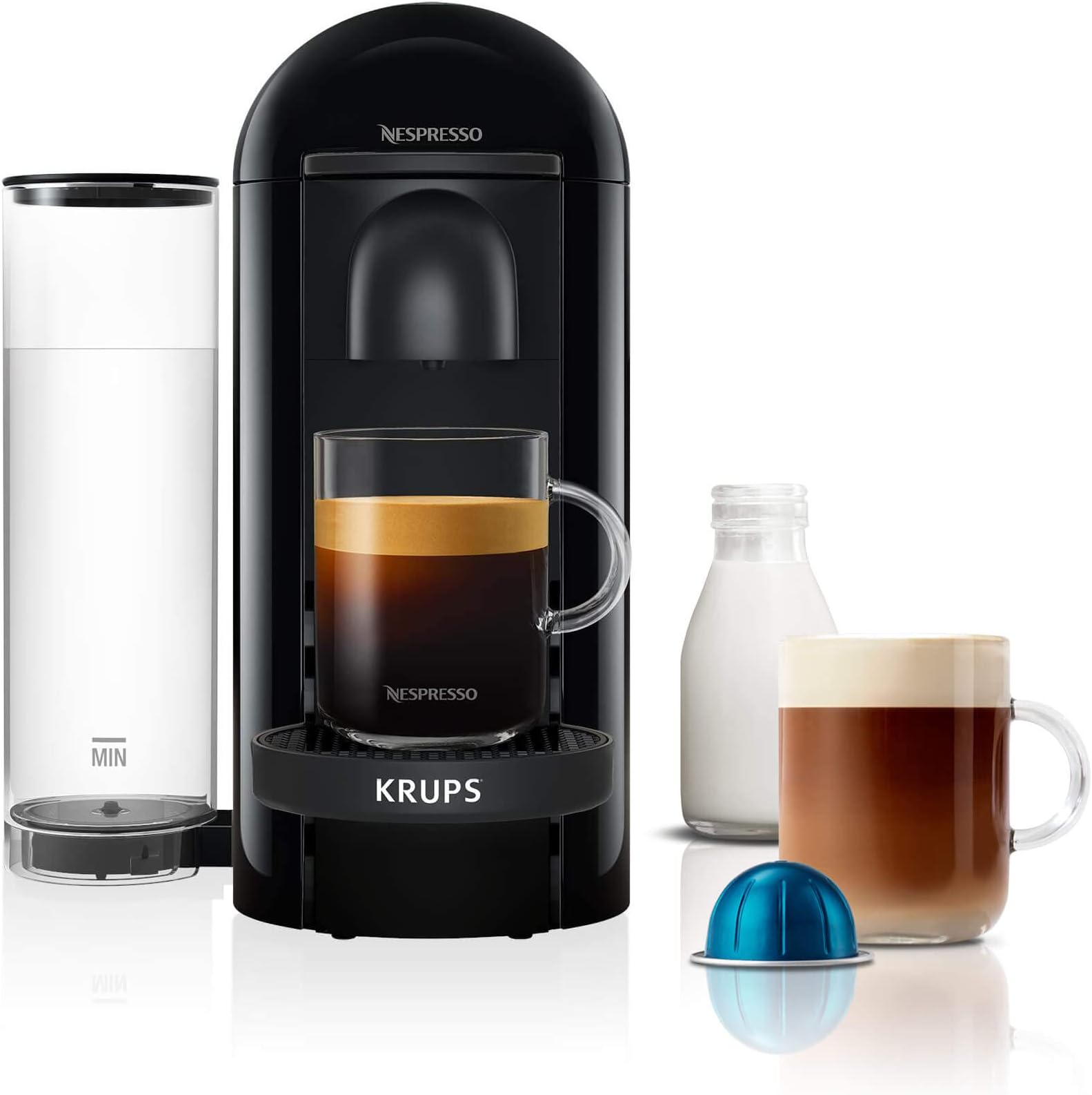 NespressoVertuo Plus XN903840 Coffee Machine by Krups, Black - International Version - No Nespresso Warranty
