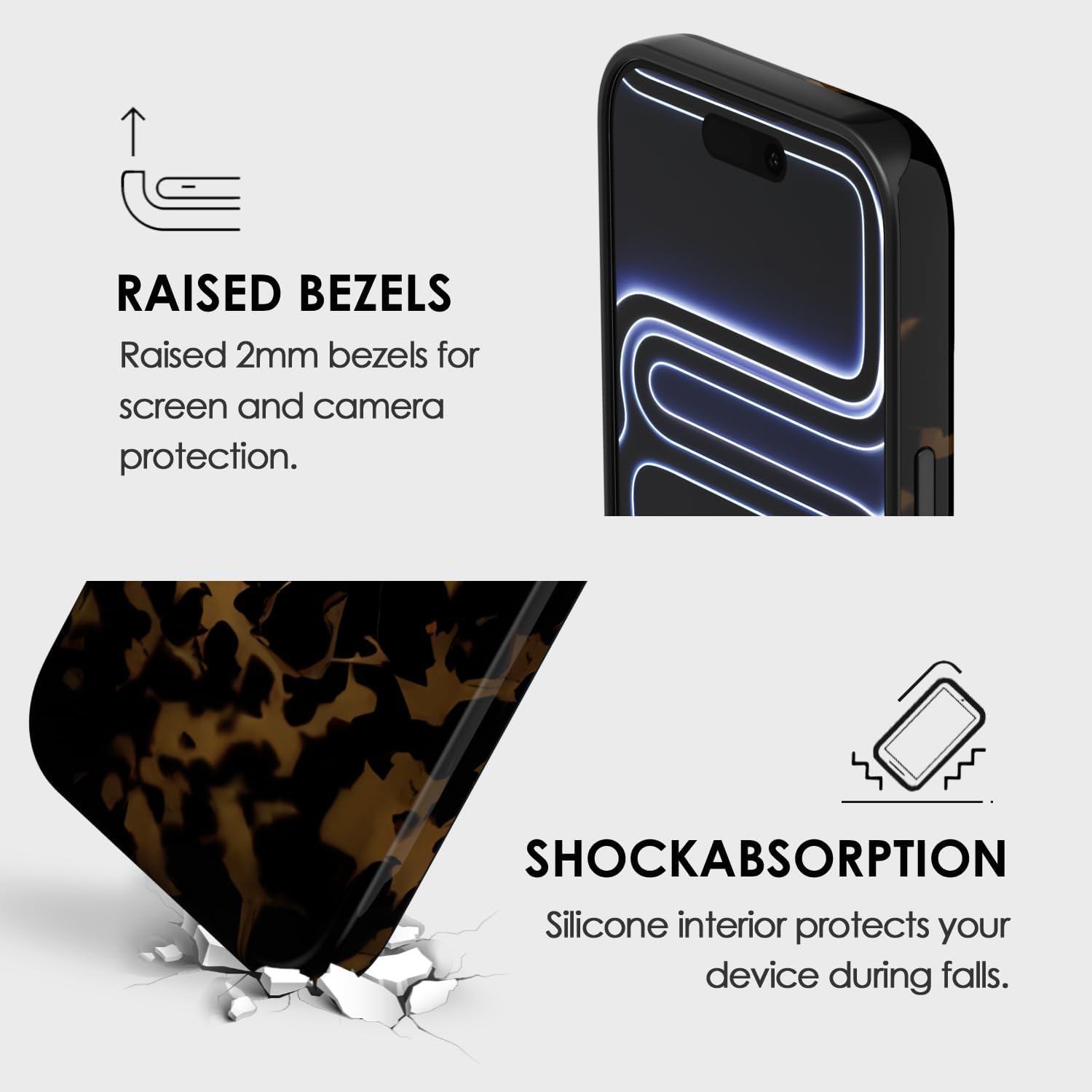 Tortoise Shell Phone Case for iPhone 17 Pro Max Case Girly, Cute Tortoise Case for Women, Luxury Trendy Retro Amber Pattern Animal Print Design, Aesthetic Y2k Turtle Hard Shell Plastic Cover - Image 5