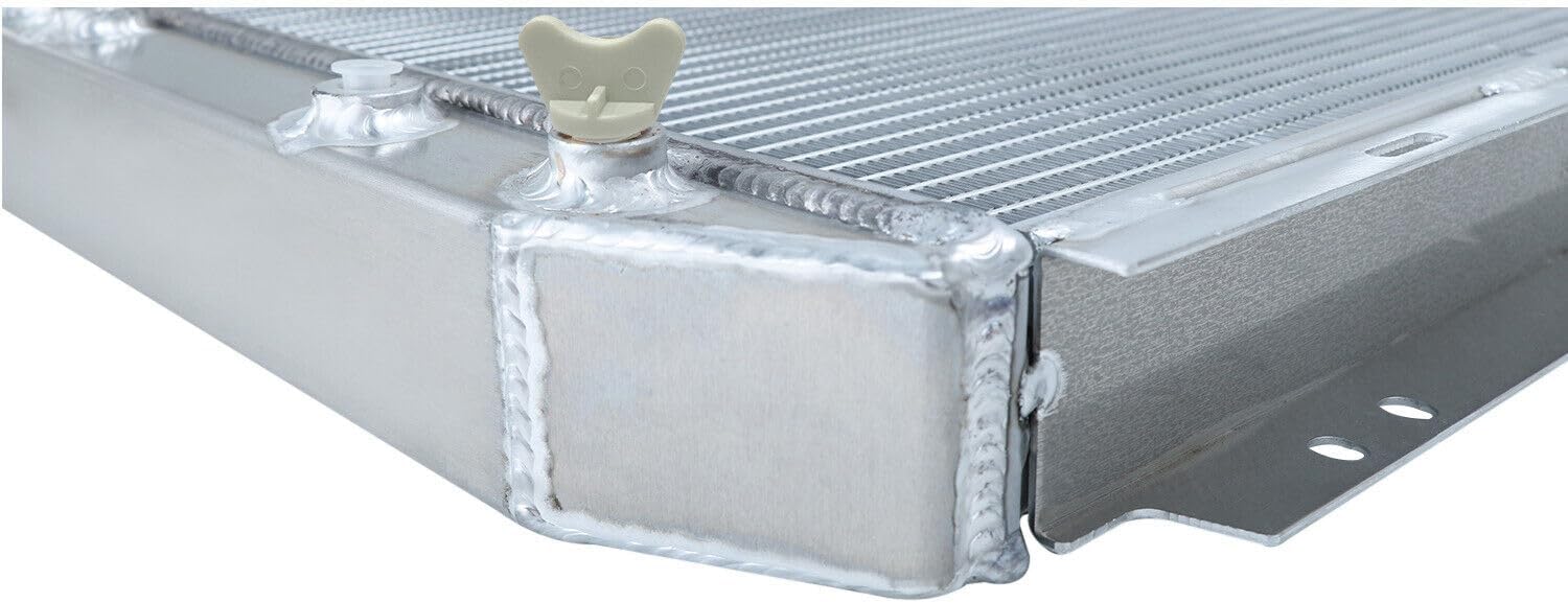 Full Aluminum Radiator compatible with 1960-1966 Ford Mustang Ranchero Falcon V8 3 Row Core Radiators