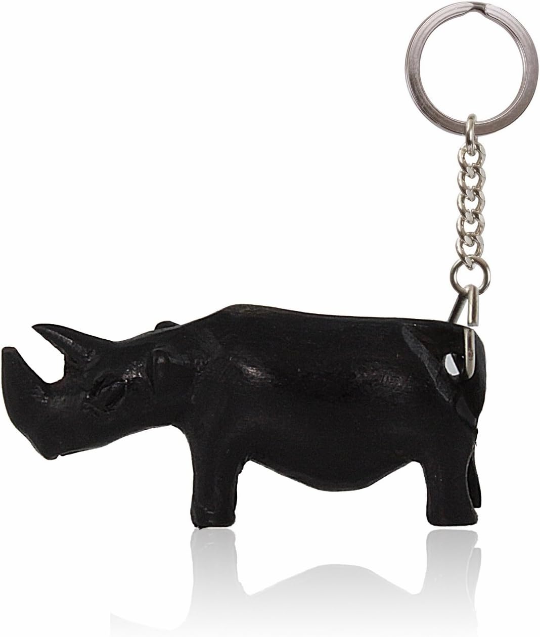 African Blackwood African Rhino Key Chain (Hand Made in Tanzania)