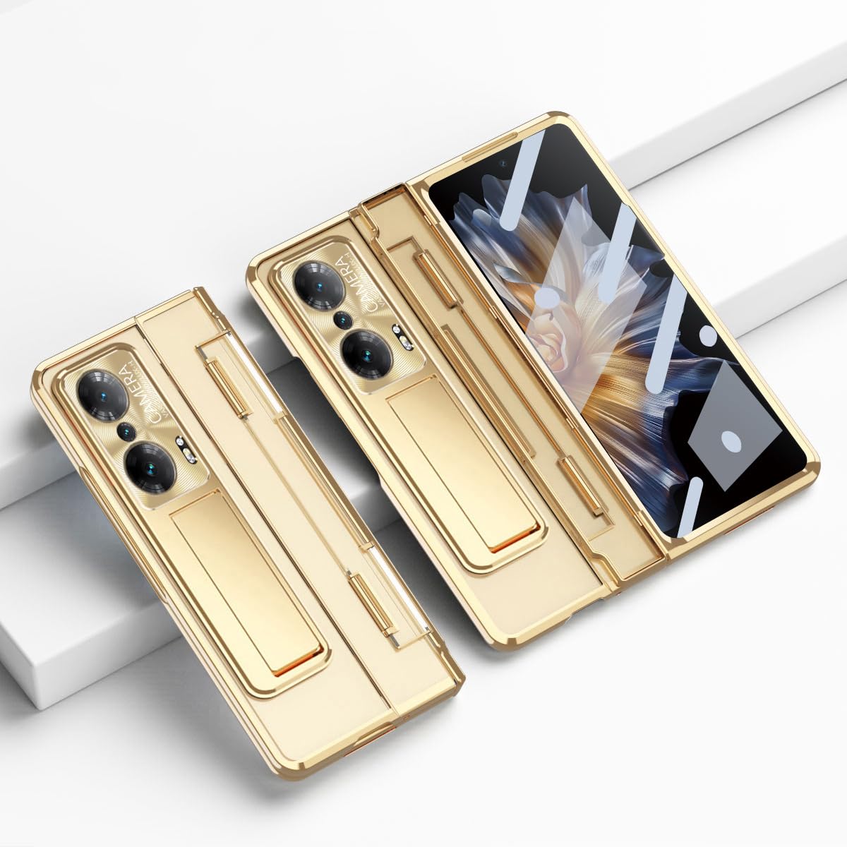 Coque Huawei Honor Magic VS en polycarbonate galvanisé or de haute finition - 8
