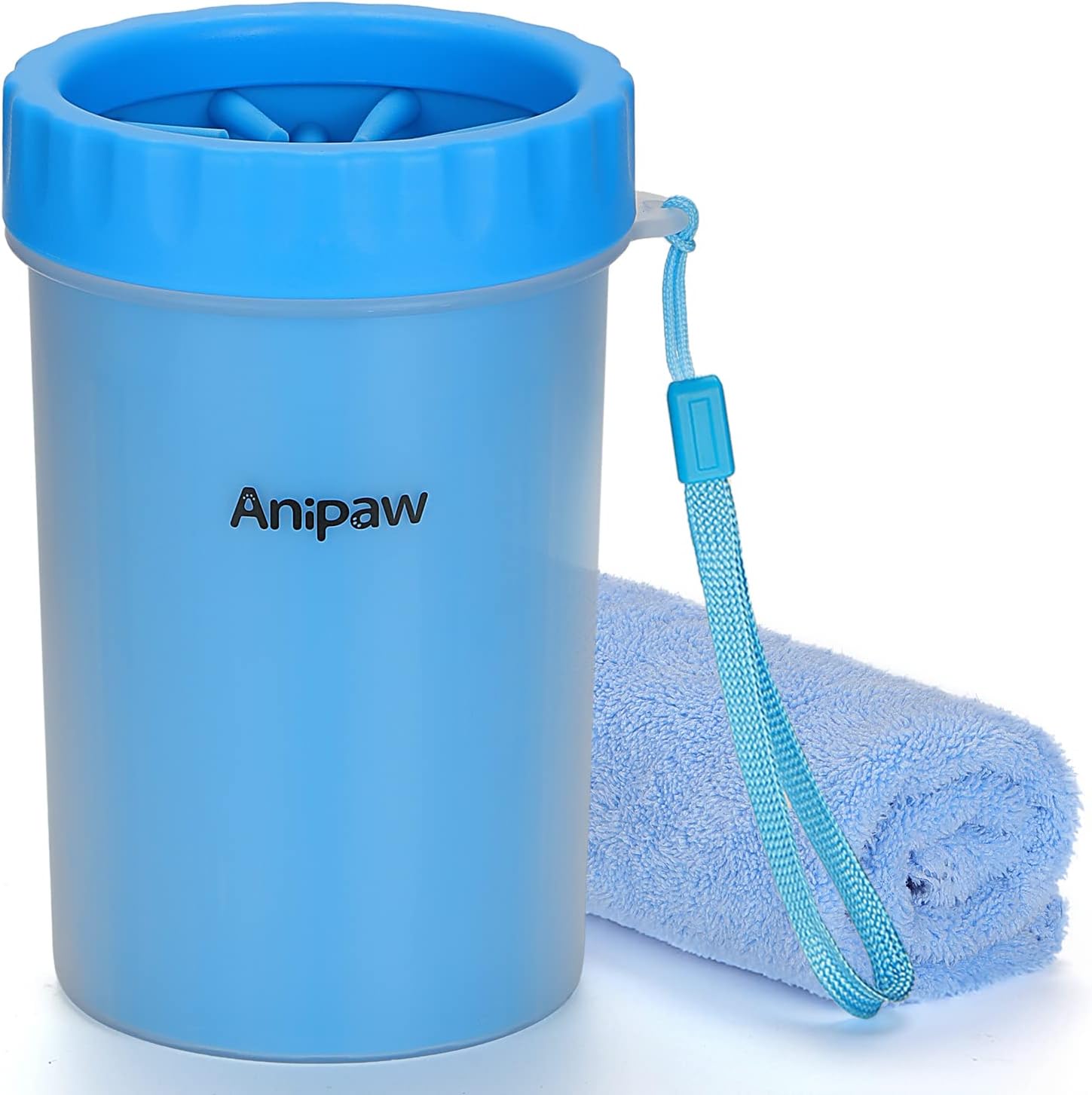 Dog Paw Cleaner, Anipaw 2in1 Silicone Dog Paw Washer Cup with Towel