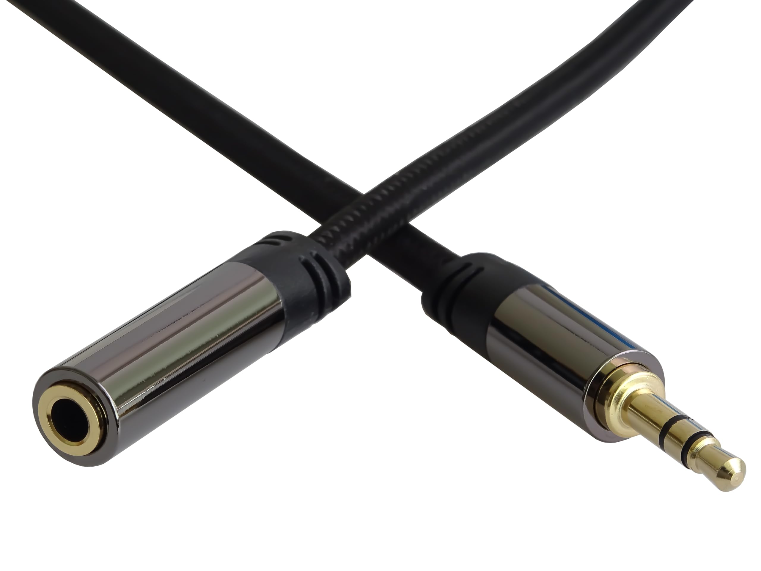 PremiumCord Extension HQ Jack Cable 3.5 mm, Jack Plug 3.5 mm, Stereo Jack Male to Female, Aux Headset Audio Extension Cable - Image 4
