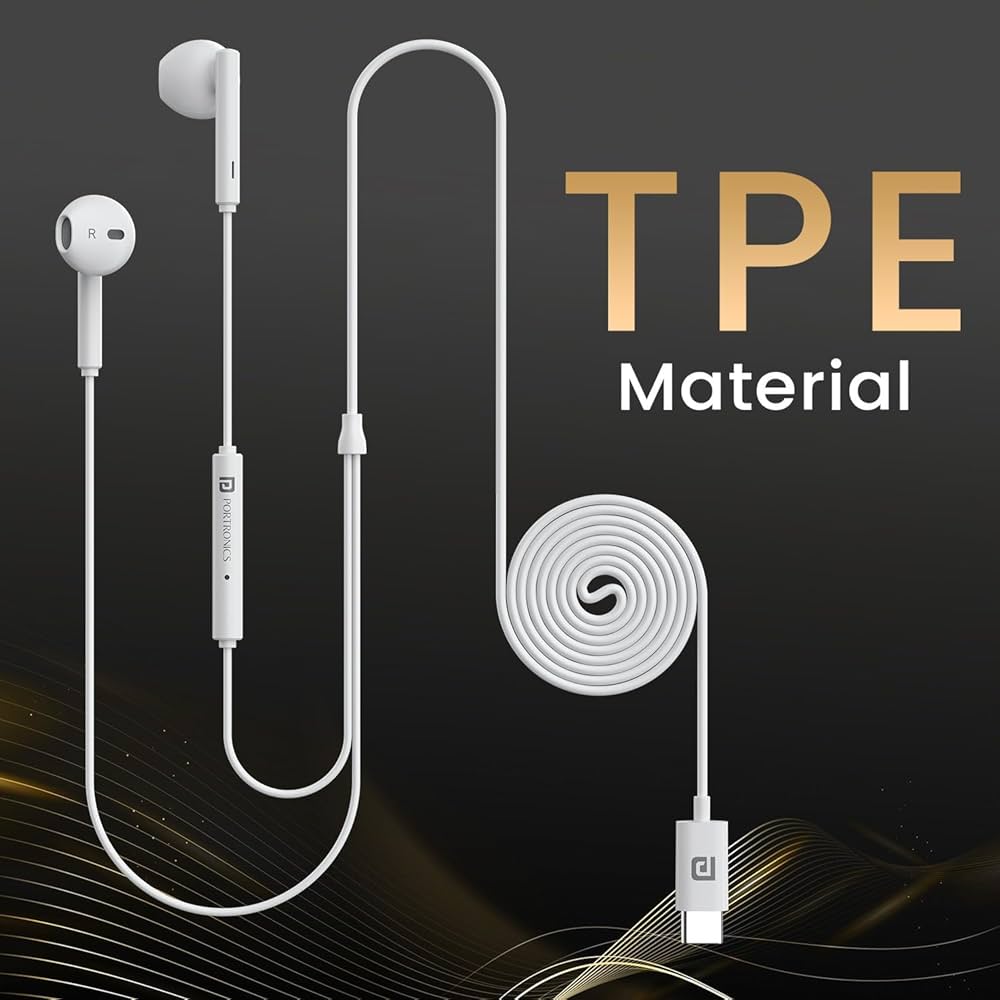POR 2749 Conch Theta C in Ear Type C Wired Earphones with in Line