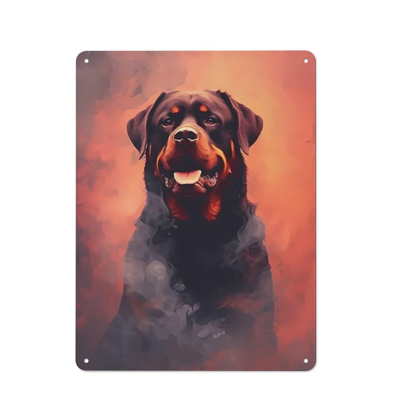 Junmoney Rottweiler Animal Shed Metal Sign With Design 40X30cm, Outdoor Room Shed Wall Decor For Shed, Garden Room, Porch Or Garage