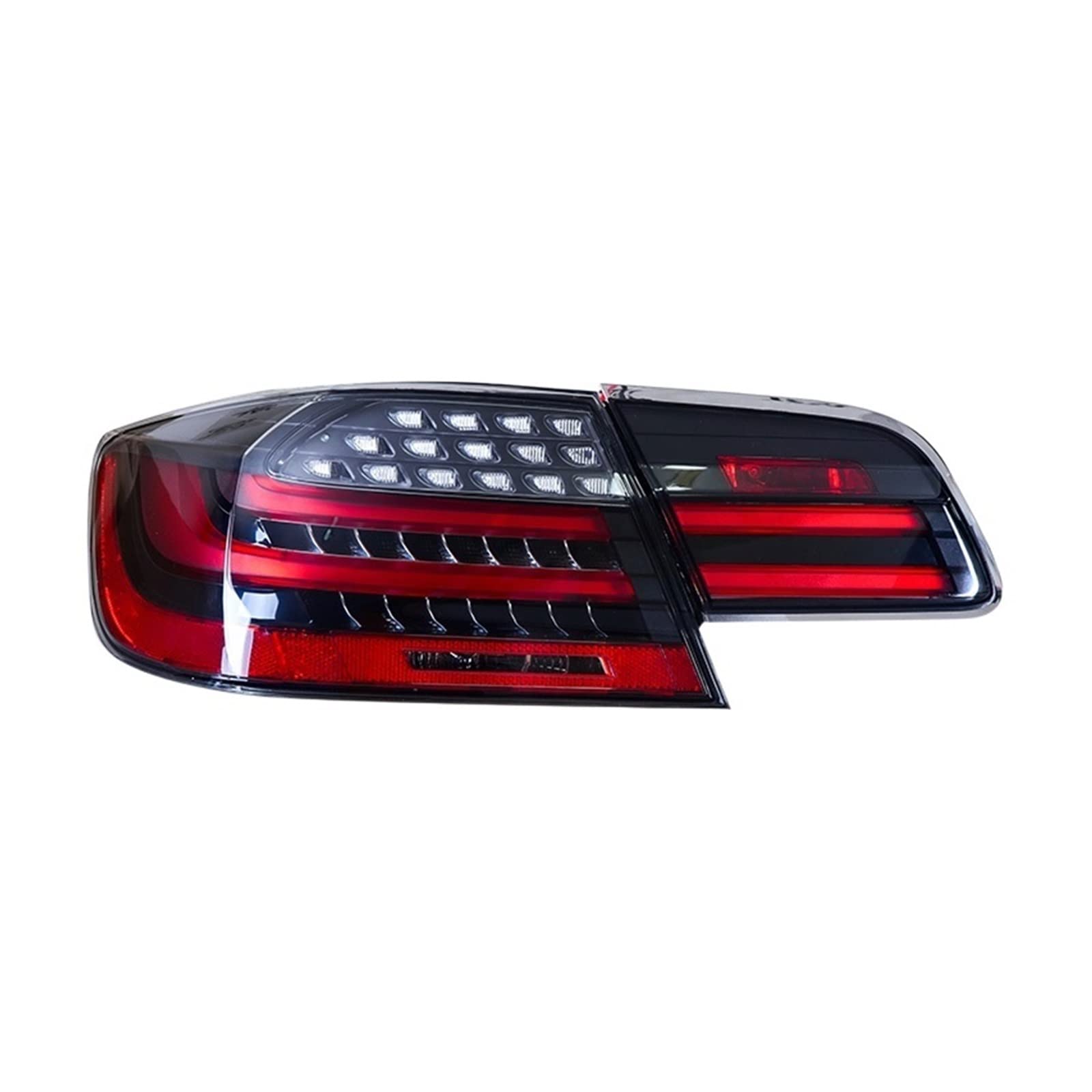 Tylne światło LED samochodu Taillight kompatybilne z BMW serii 3 Coupe M3 E92 LED tylne światło drogowe + światło hamowania + bieg wsteczny + dynamiczny kierunkowskaz (Color : Black)