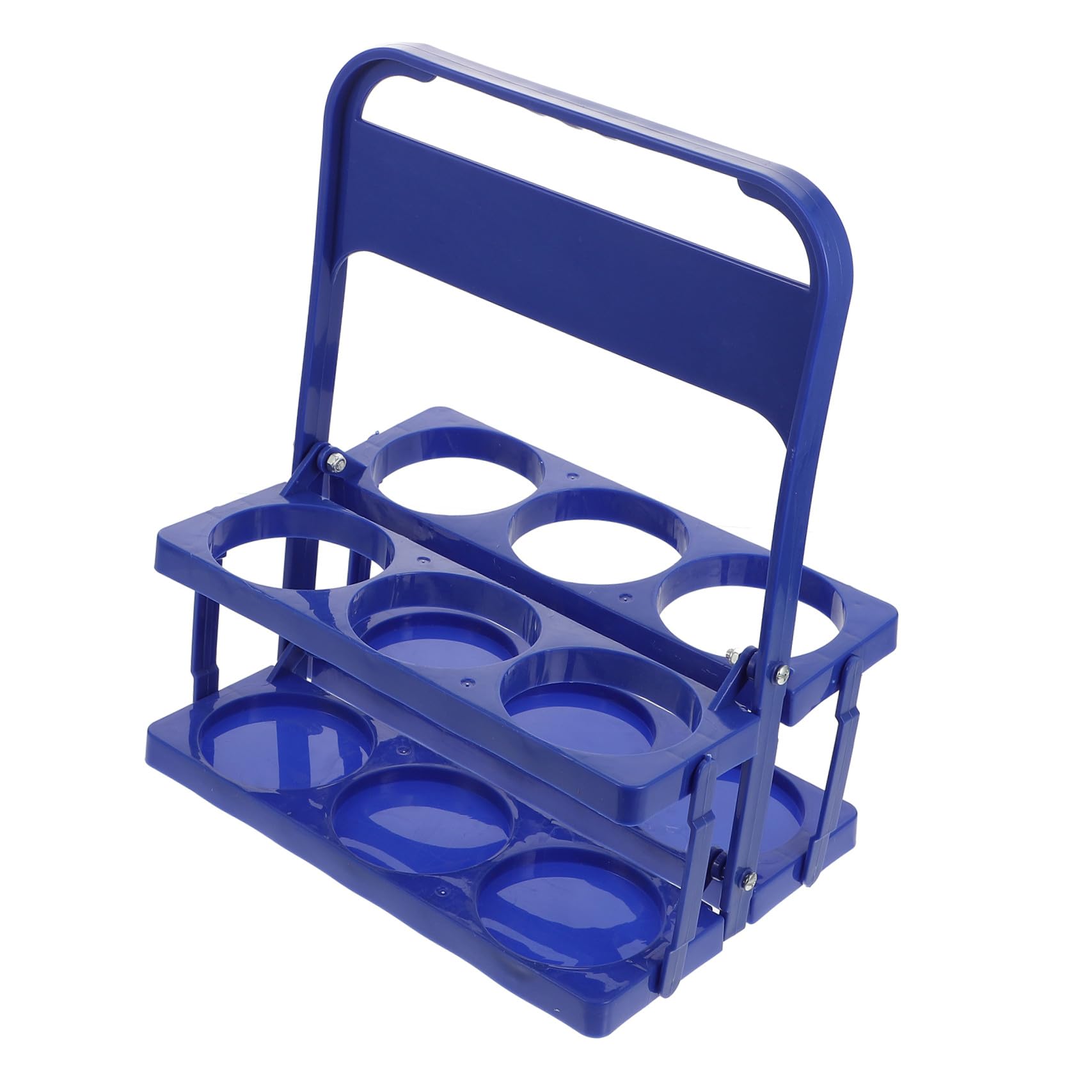 SOLUSTRE Organizer Portatile per Bottiglie Pieghevole Blu Portabottiglie con Design Ergonomico per Bar Casa Ktv e Feste